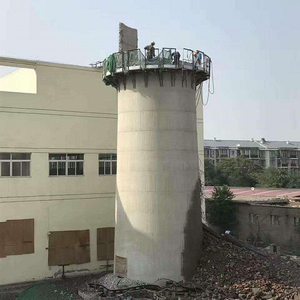 高空拆除-煙囪拆除技能
