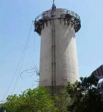 瀏陽煙囪拆除