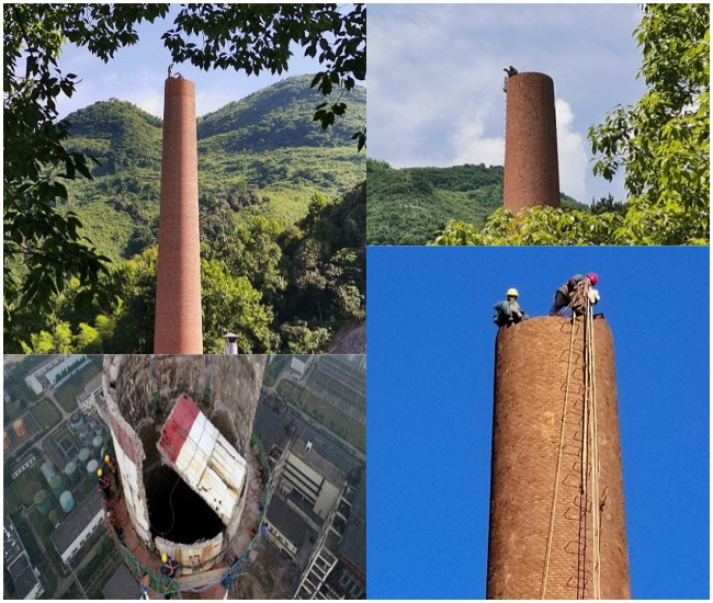 羅定磚煙囪拆除與水泥煙囪拆除技術(shù)的區(qū)別